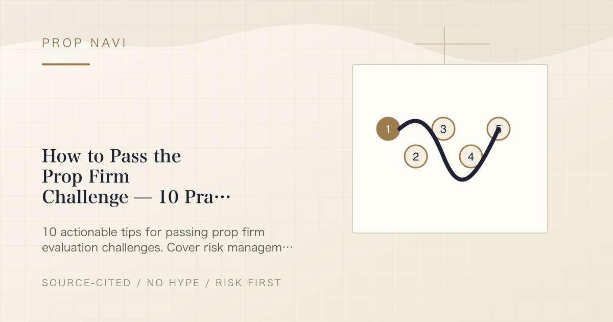 How to Pass the Prop Firm Challenge — 10 Practical Tips