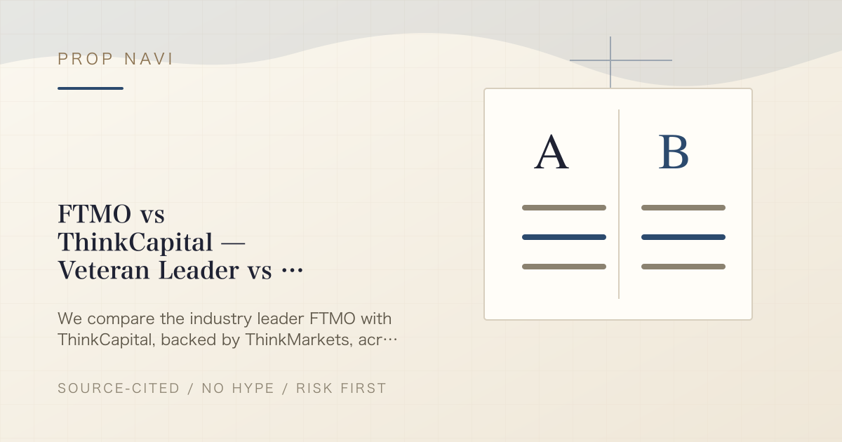 FTMO vs ThinkCapital — Veteran Leader vs Broker-Backed Newcomer