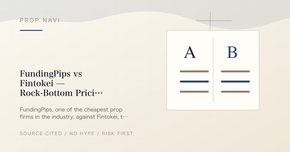 FundingPips vs Fintokei — Rock-Bottom Pricing or Localized Support?