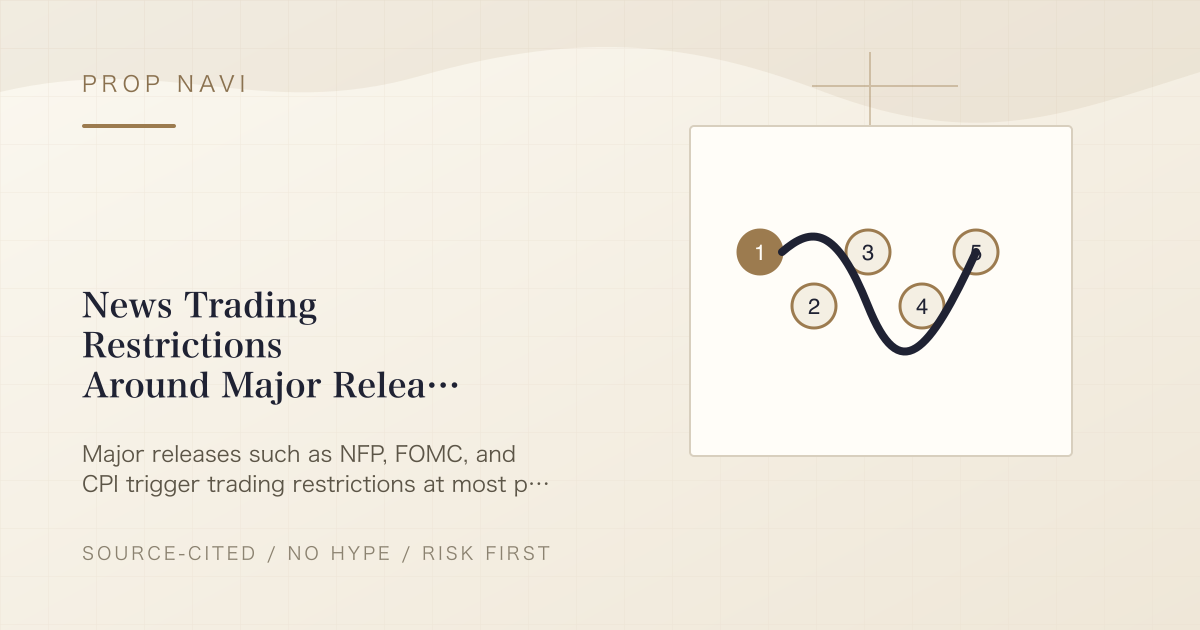 News Trading Restrictions Around Major Releases — Prop Firm Rules Compared