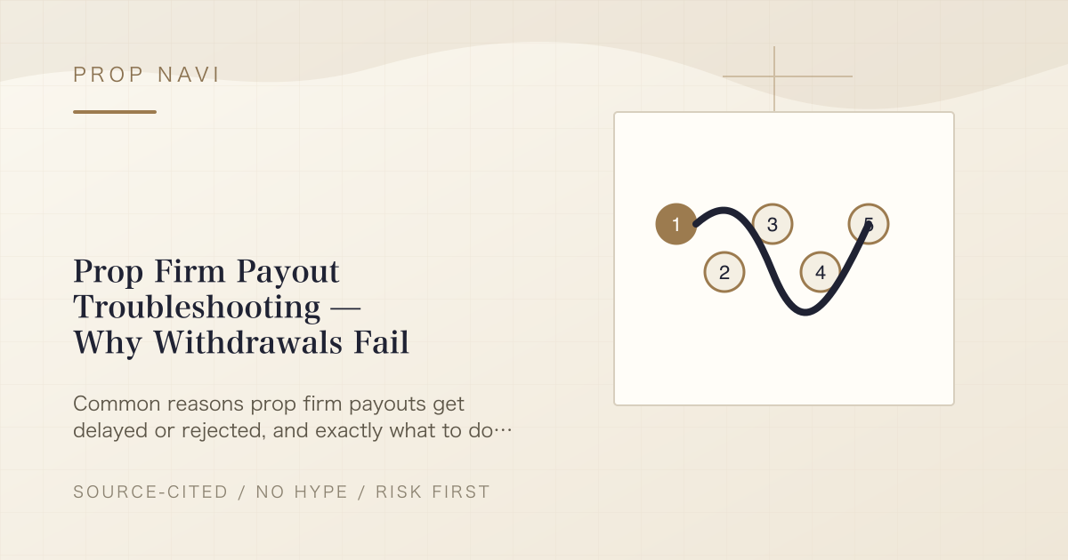 Prop Firm Payout Troubleshooting — Why Withdrawals Fail