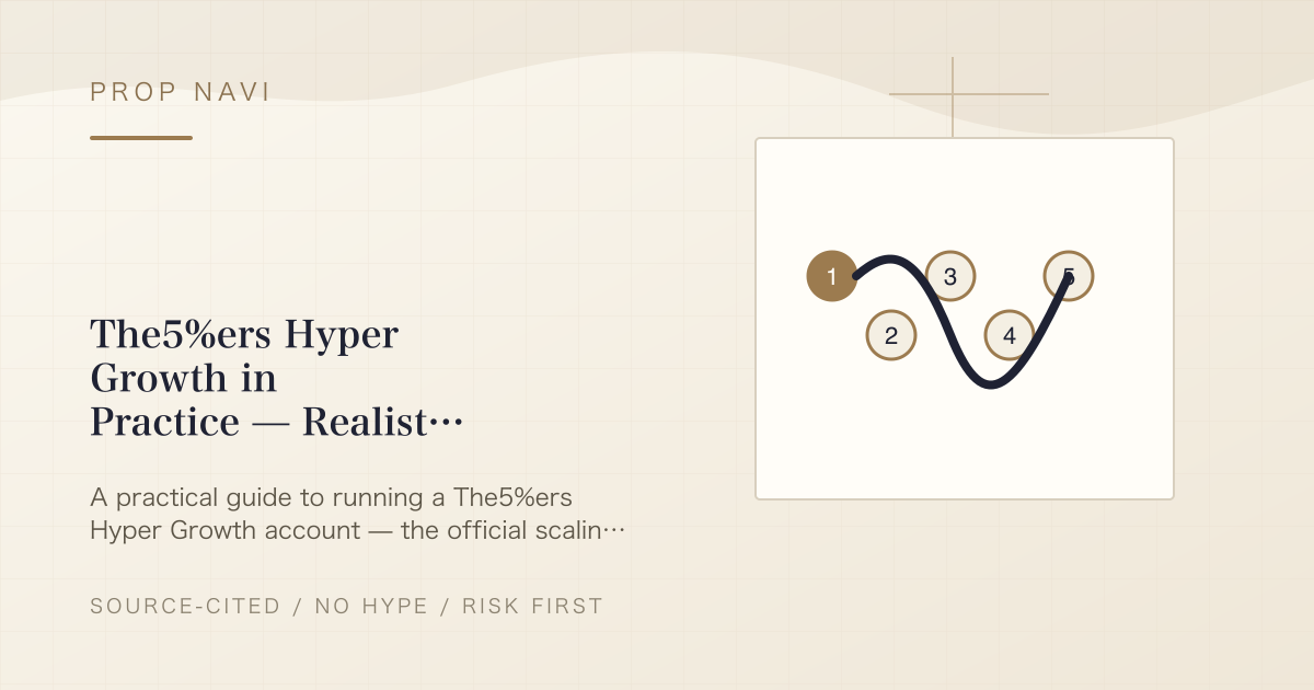 The5%ers Hyper Growth in Practice — Realistic Doubling Math and Surviving the 6% Stop-Out