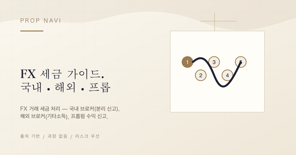 FX 세금 가이드. 국내・해외・프롭