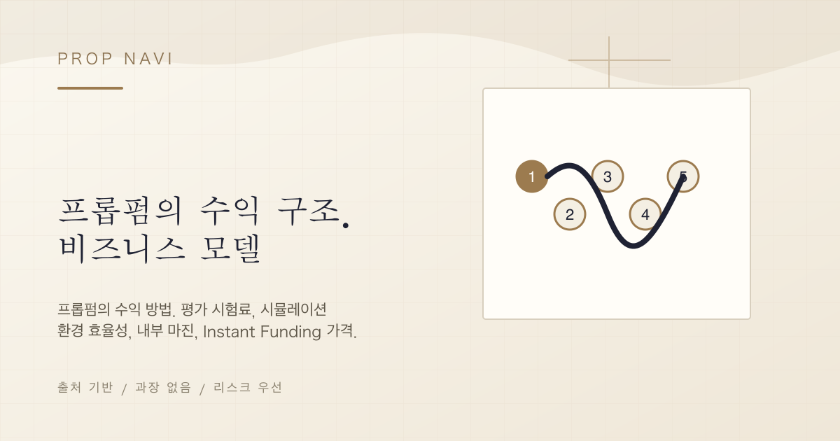 프롭펌의 수익 구조. 비즈니스 모델
