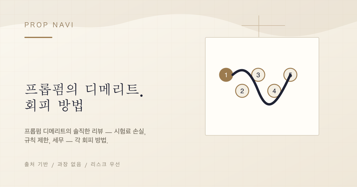 프롭펌의 디메리트. 회피 방법