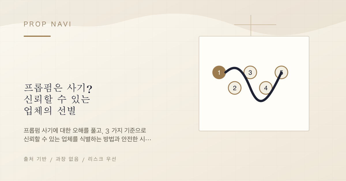 프롭펌은 사기? 신뢰할 수 있는 업체의 선별