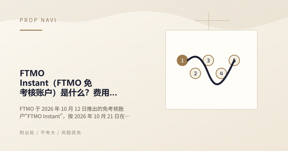 FTMO Instant（FTMO 免考核账户）是什么？费用、规则与出金条件官方核实【2026年10月】