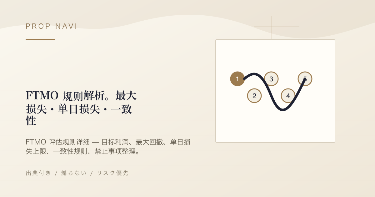 FTMO 规则解析。最大损失・单日损失・一致性