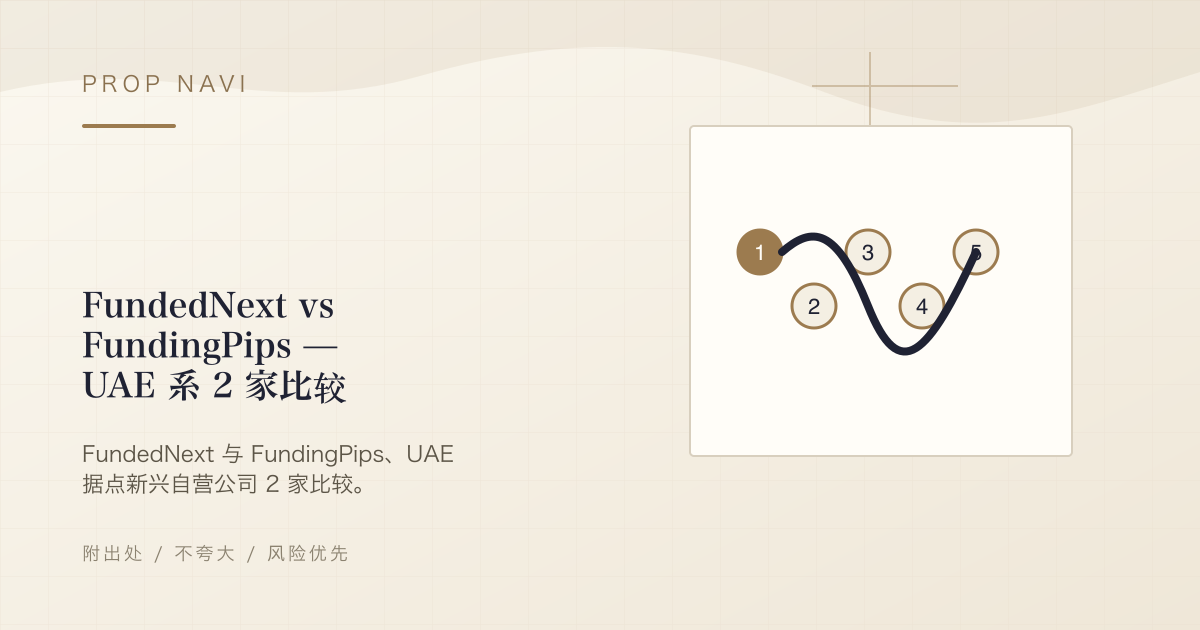 FundedNext vs FundingPips — UAE 系 2 家比较
