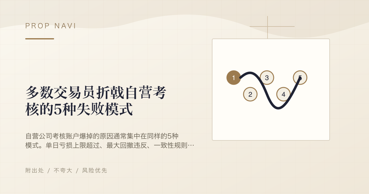 多数交易员折戟自营考核的5种失败模式